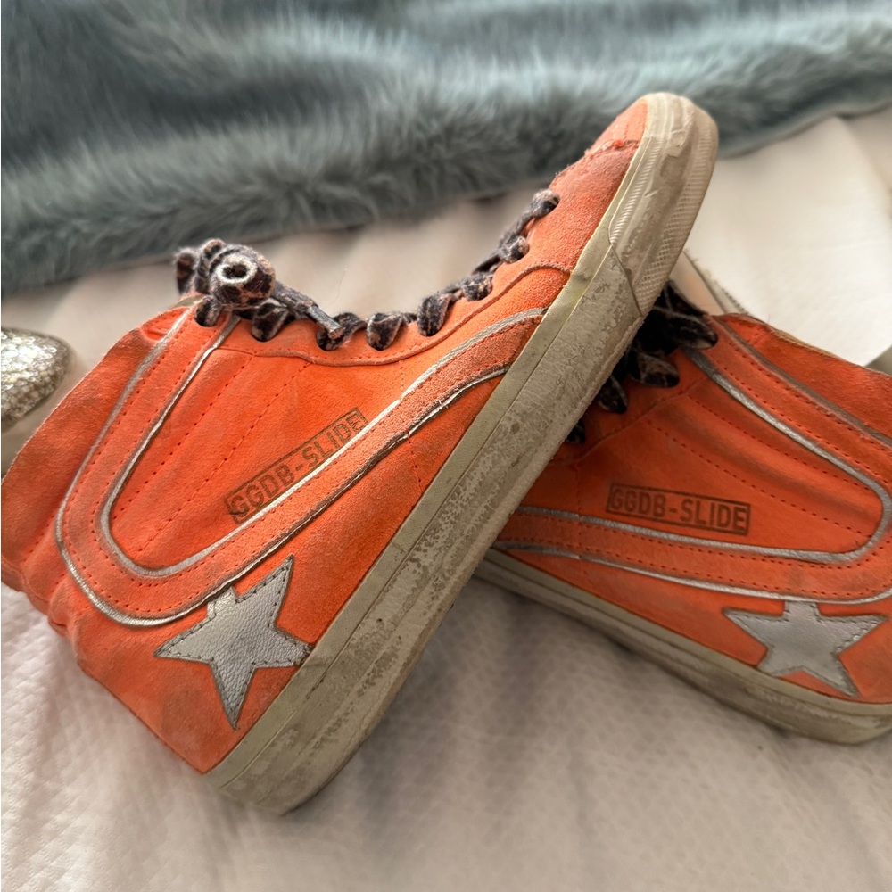 Golden Goose Slide High Top Orange